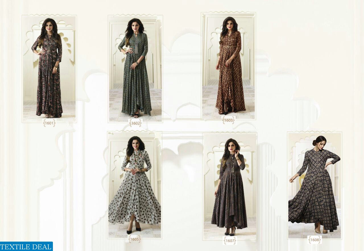 LT nitya Kurtis 1601 Series Ready made anarkali kurtis